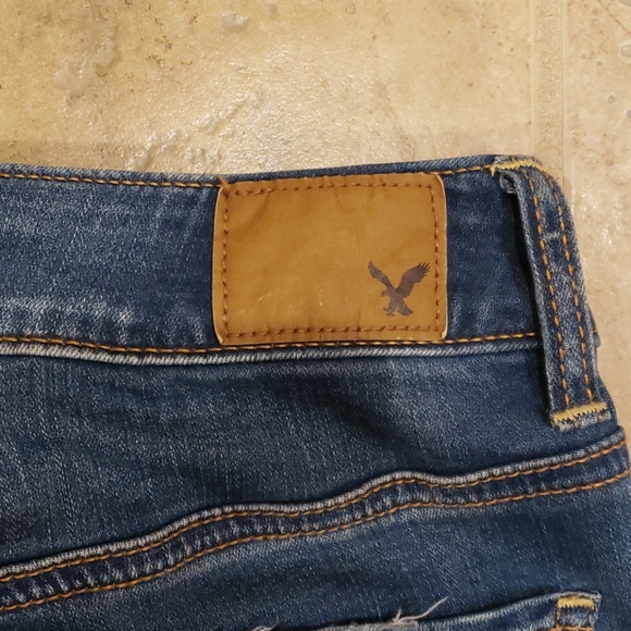 AE Super Super Stretch Distressed Jegging - Picture 4 of 6